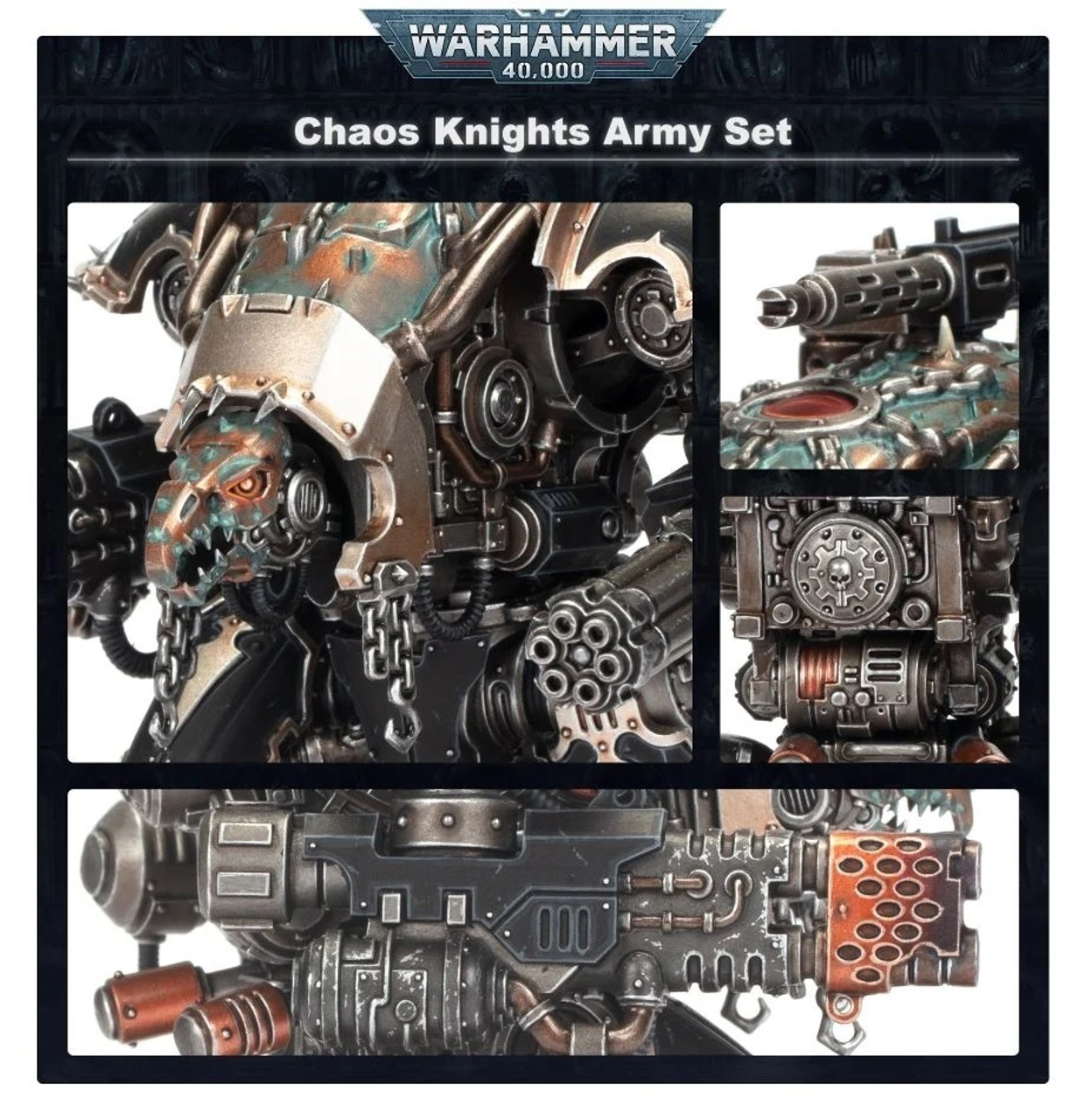 43-80 WARHAMMER 40K: CHAOS KNIGHTS ARMY SET 43-80 WARHAMMER 40K: CHAOS KNIGHTS ARMY SET