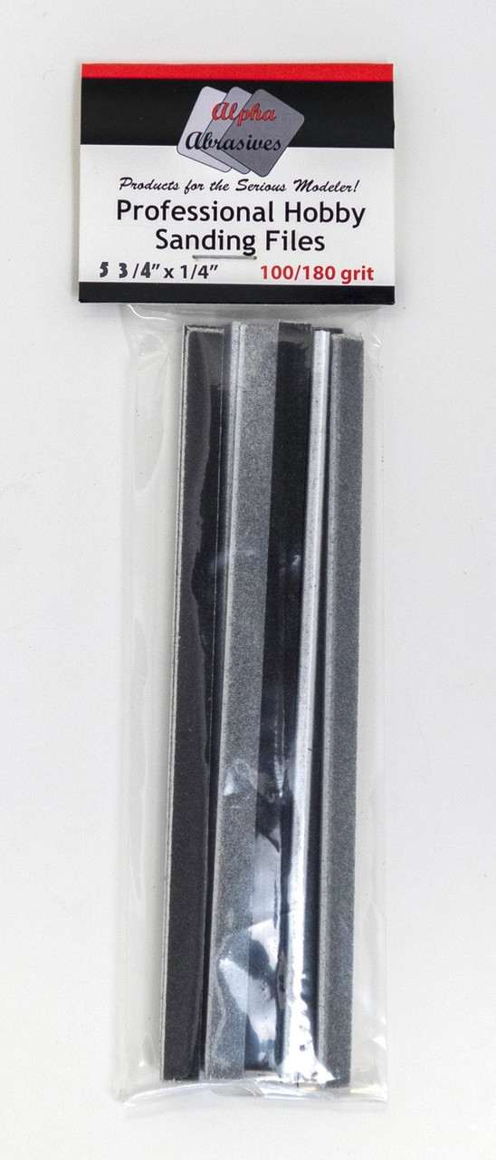 0308 Professional Hobby Coarse Sanding Files 1/4" x 5 3/4"