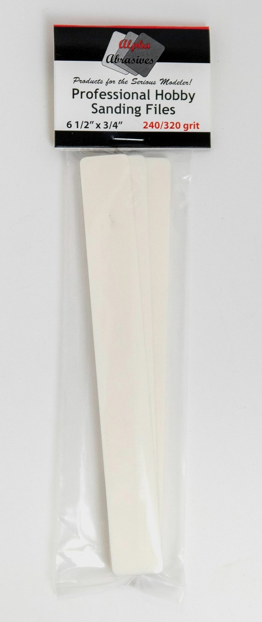 0313 Professional Hobby Fine Sanding Files 6 1/2" x 3/4"