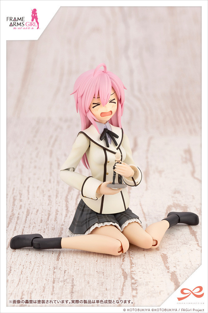 KBYJK005 Sousai Shojo Teien Series Ao Gennai Wakaba Girls’ High School Winter Clothes Dreaming Style Happy Monochrome, 1/10 Figure Kit