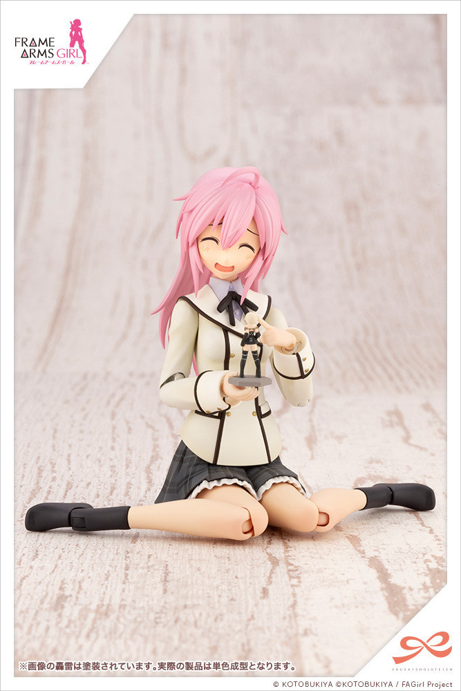 KBYJK005 Sousai Shojo Teien Series Ao Gennai Wakaba Girls’ High School Winter Clothes Dreaming Style Happy Monochrome, 1/10 Figure Kit