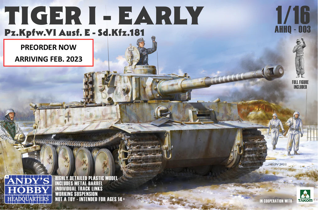 AHHQ-003 Tiger I Early Production with Full Figure 1/16