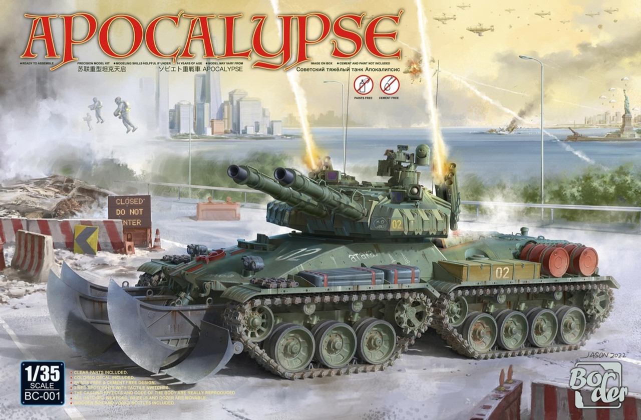 BDM-BC1 1/35 Apocalypse Soviet Super Heavy Tank w/Lights & Accessories (Snap Molded in Color) (New Tool)