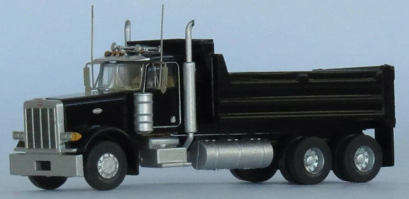 TWX47971 N Peterbilt 379 Dump Truck - Assembled -- Black