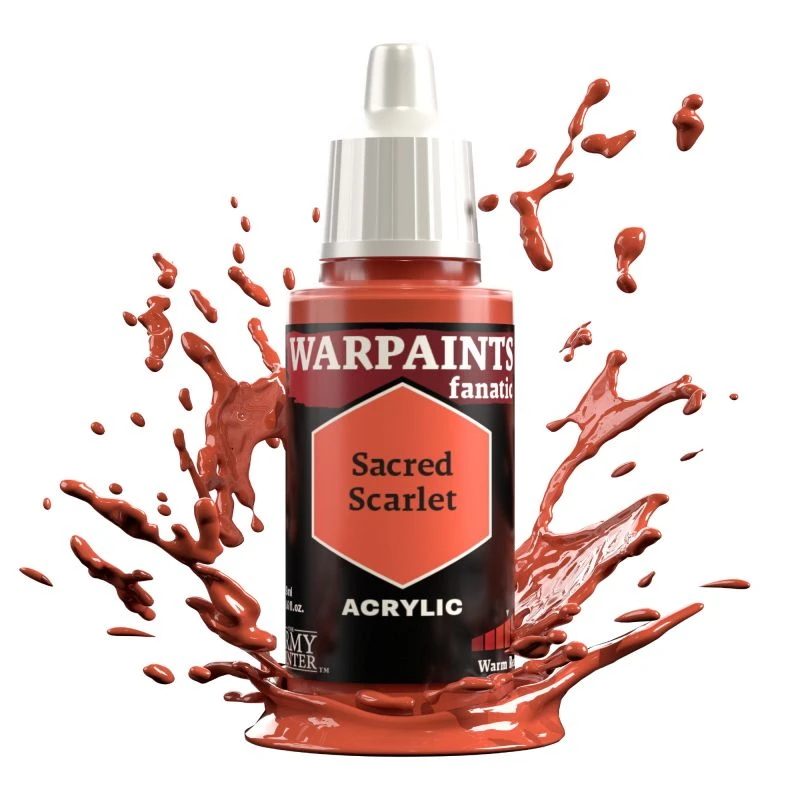 ARMWP3106 Army Painter Warpaints Fanatic Acrylic, Sacred Scarlet