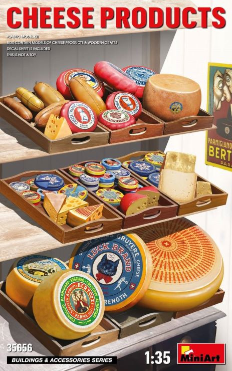 MNA35656 MiniArt 1/35 Cheese Products w/Wooden Crates