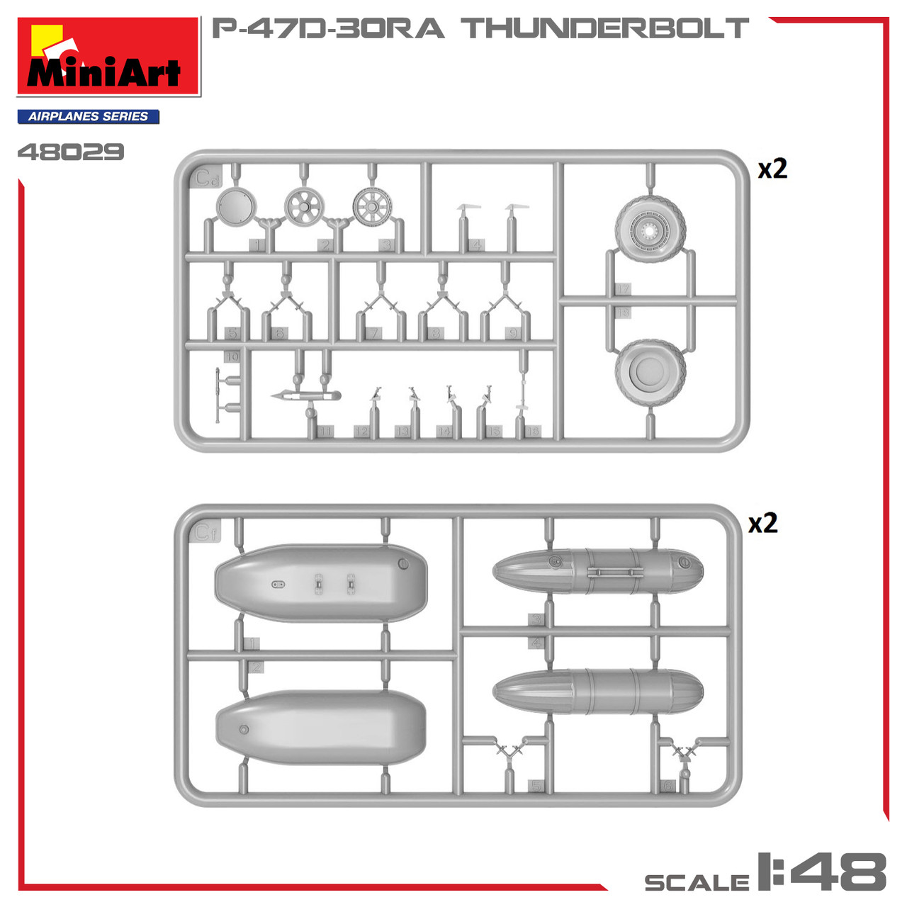 MNA48029 MiniArt 1/48 P-47D-30RA Thunderbolt