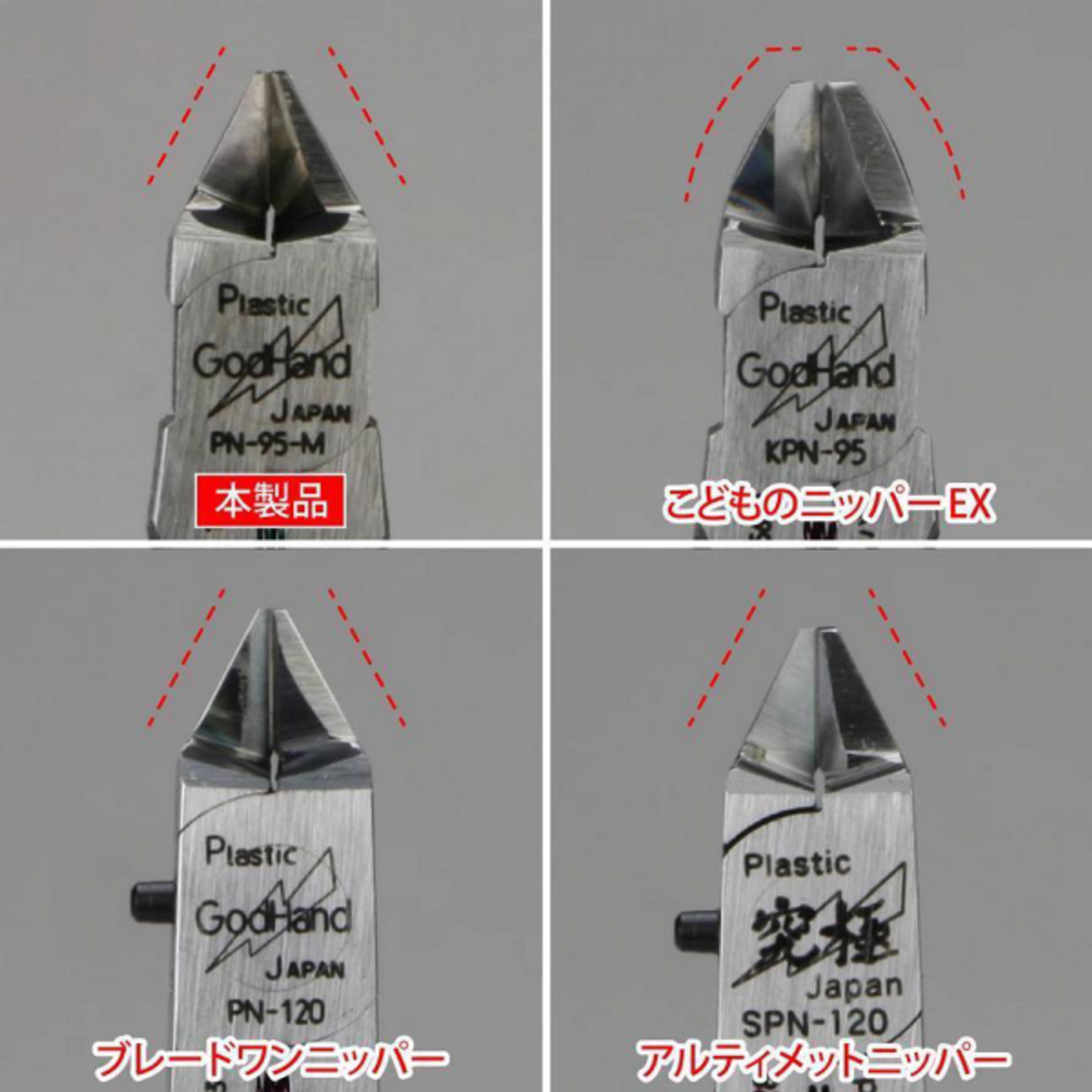 GodHand Blade One Nipper Mini (Sprue Cutter) GHAND-PN-95-M GodHand Blade One Nipper Mini (Sprue Cutter) GHAND-PN-95-M