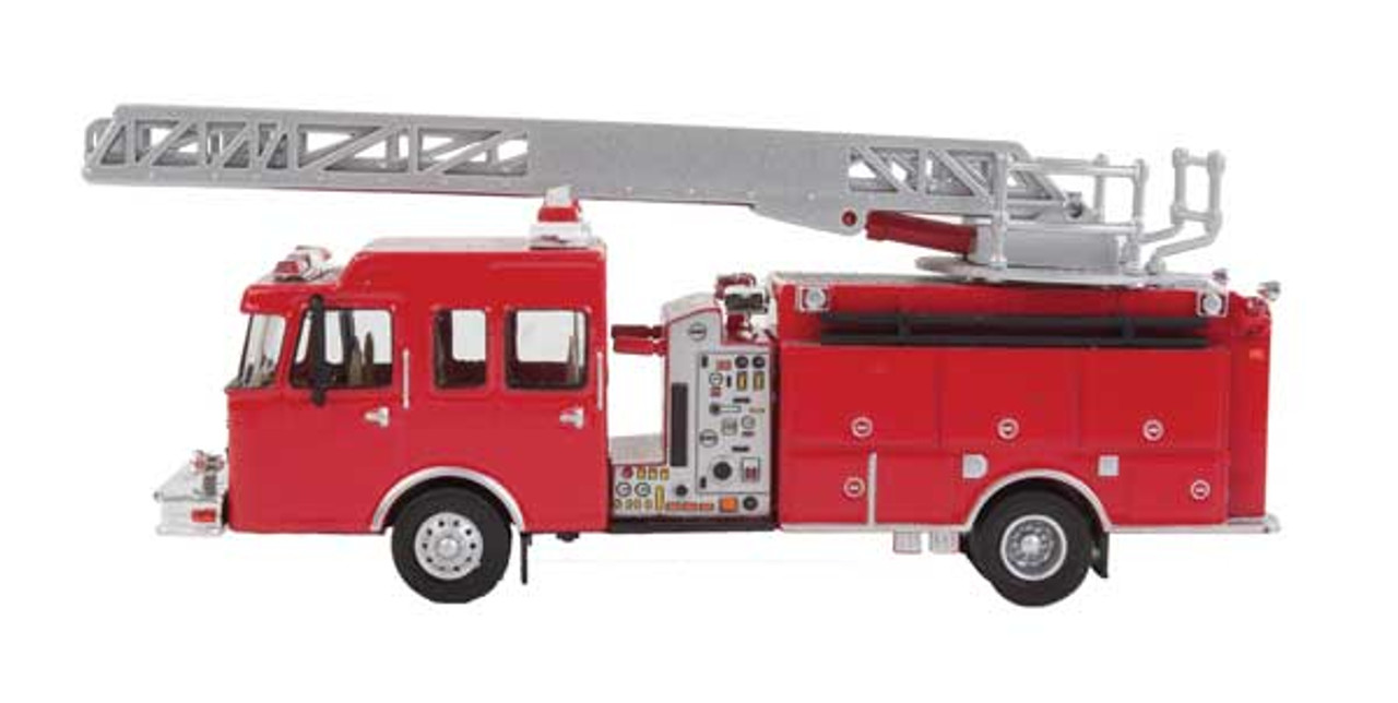 WALS13801 Heavy-Duty Fire Dept. Ladder Truck - Assembled -- Red 949-13801