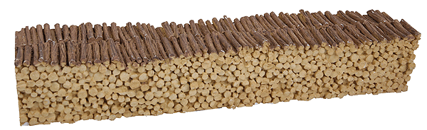 WALC1130 Pulpwood Load -- Fits Walthers Sieco Pulpwood Car 933-1130