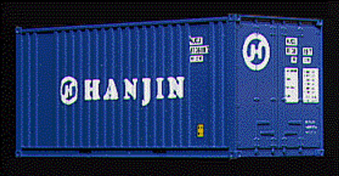 WALC1753 20' Ribbed-Side Container - Assembled -- Hanjin