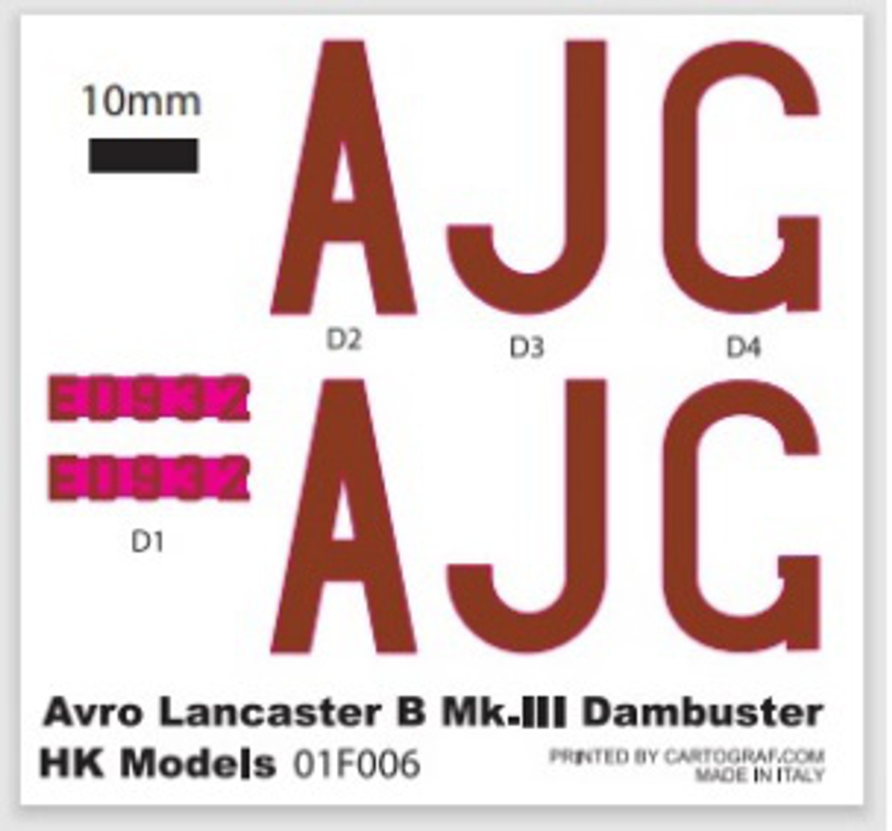 HK Models 1/48 Avro Lancaster Dambuster 01F006 HK Models 1/48 Avro Lancaster Dambuster 01F006