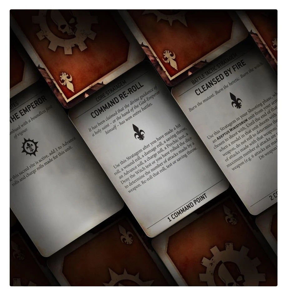 GW52-02  DATASHEET CARDS: ADEPTA SORORITAS (ENG)