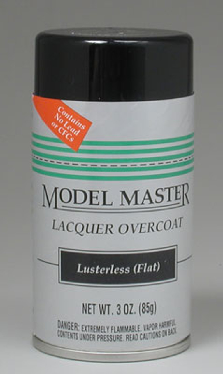 (D)  196003 Model Master Spray Clear Flat Finish 3 oz