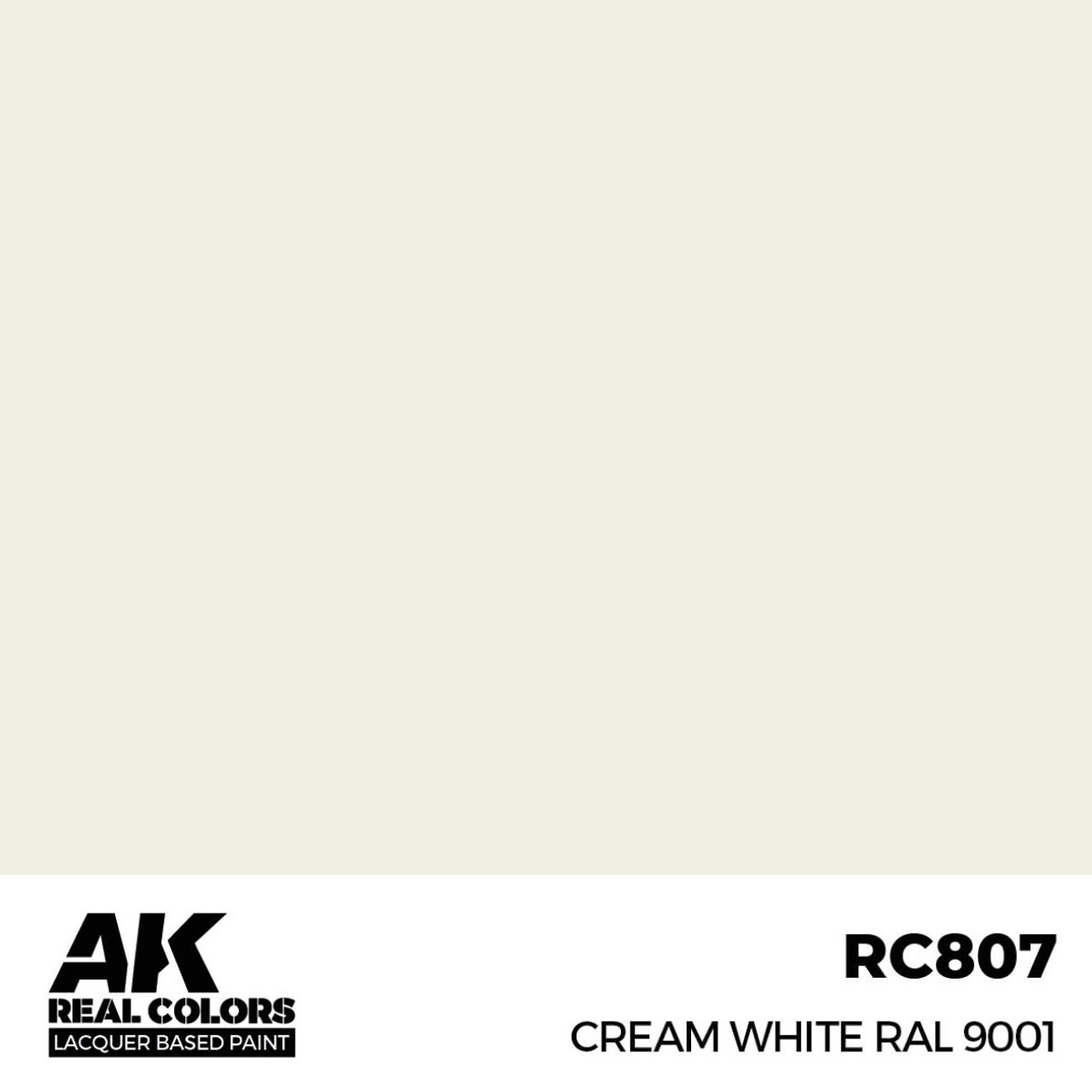 AKIRC807 AK Interactive Real Colors Cream White RAL 9001 17 ml. at MRS Hobby Shop, Sandy Utah, 84070