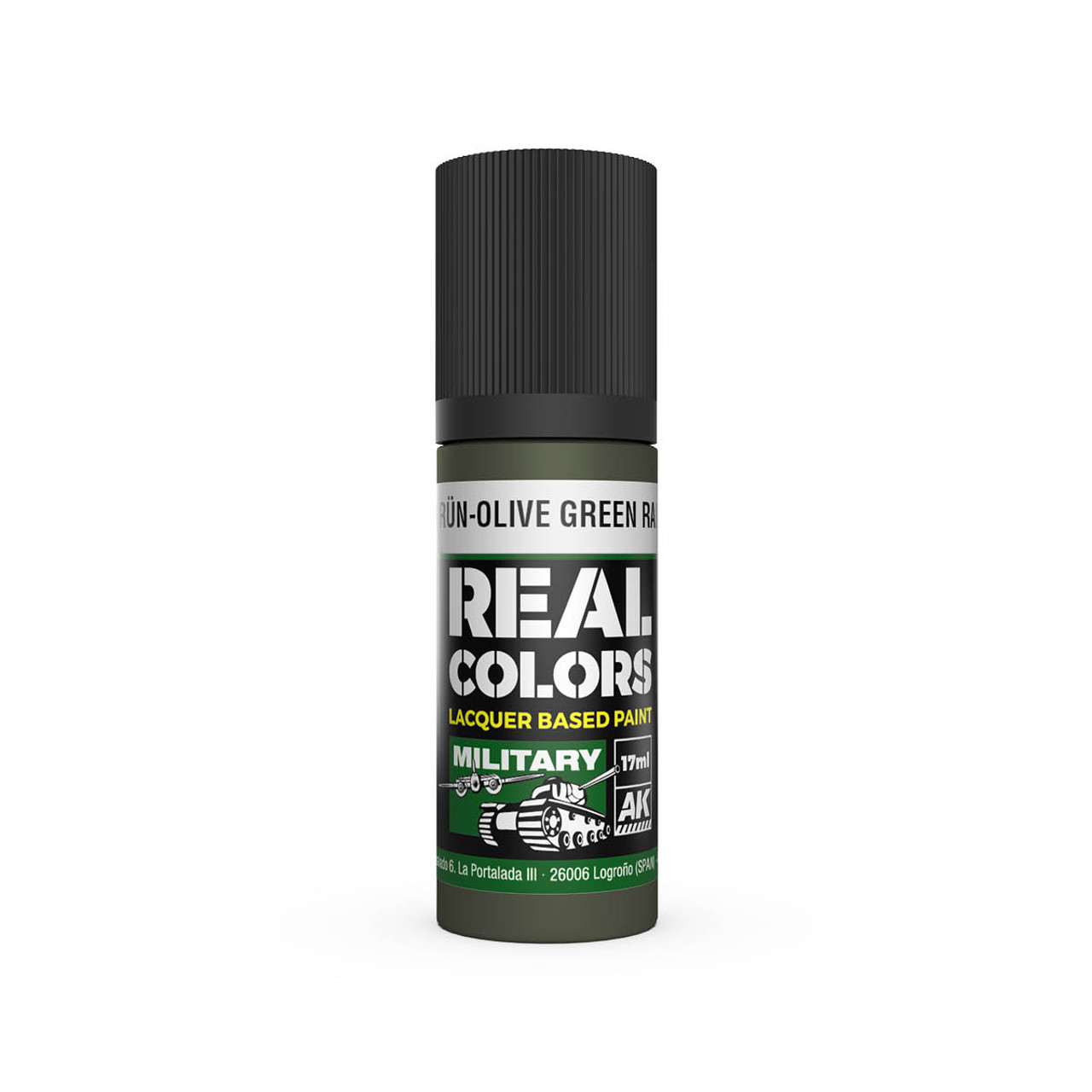 AKIRC852 AK Interactive Real Colors Olivgrün-Olive Green RAL 6003 17 ml. 8435568336056