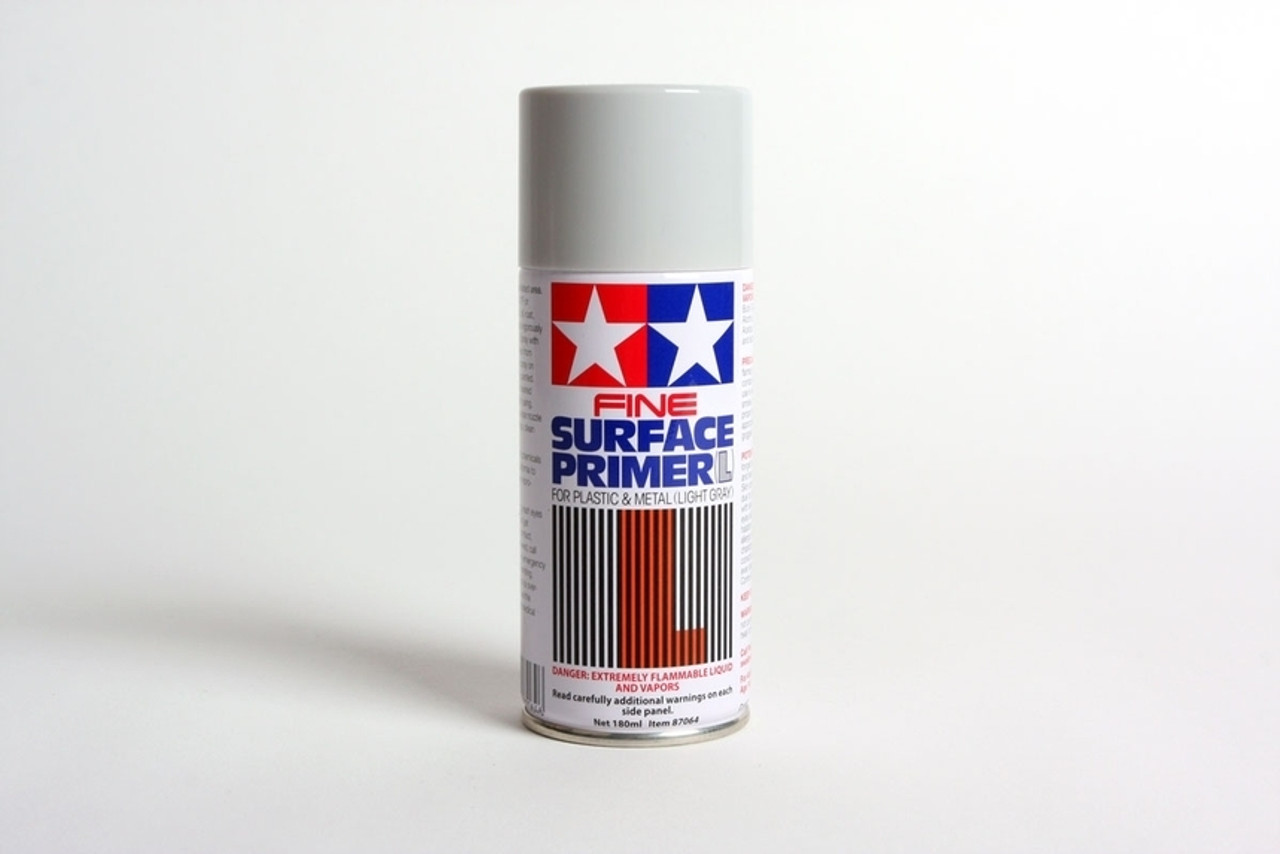 TAM87064 Fine Surface Primer Light Grey 180ml Spray Can *