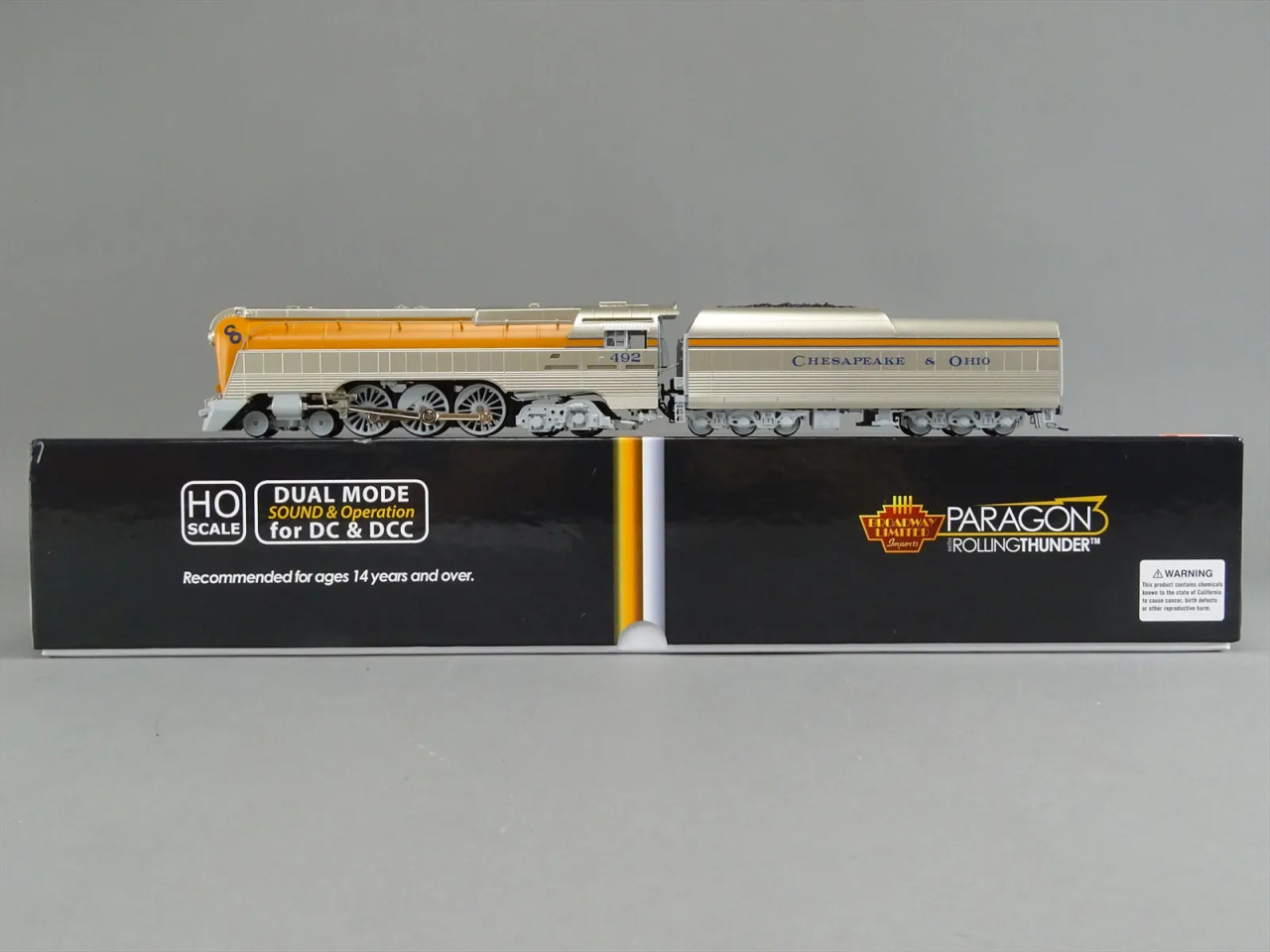 BLI4556 Collection Broadway Limited Imports 4556 HO L-1 4-6-4 w/DCC & Paragon 3, C&O/Yellow #492