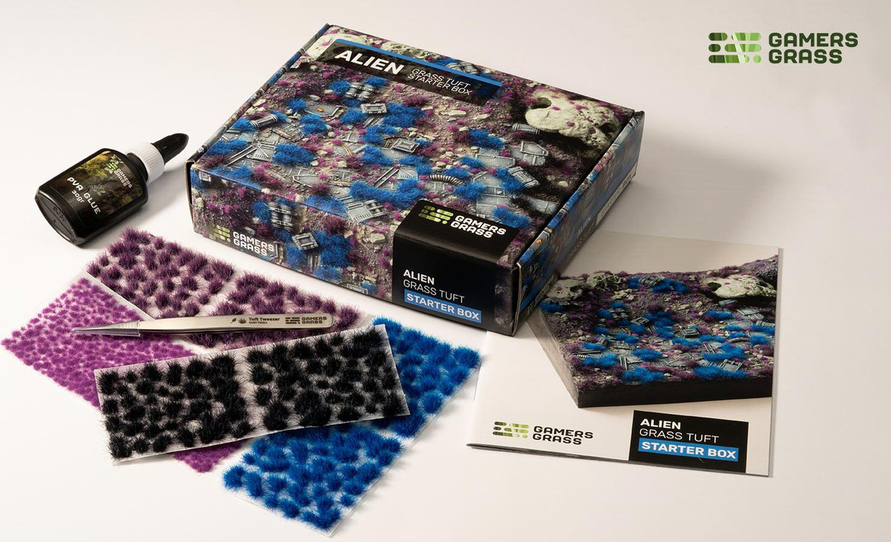 GSG-GGSB-A Gamers Grass Tuft Starter Boxes - Alien Grass