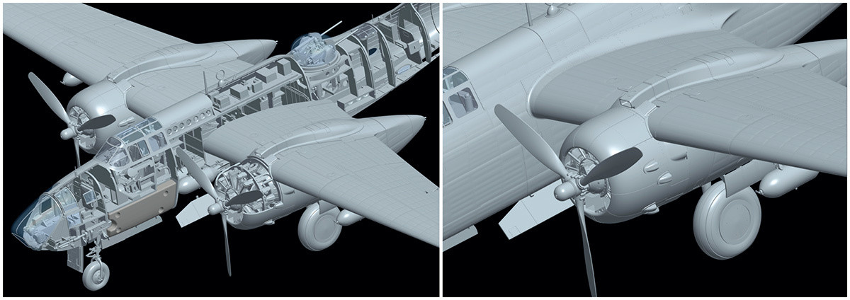 HKM01E040 HK Models 1/32 A-20J/K Havoc / Boston Mk.IV Special Edition (free nose weight and metal landing gear)