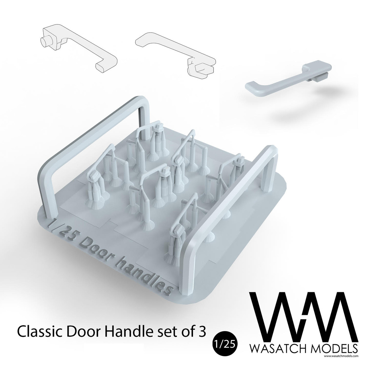 WMTS2500 WM 1/25 Replacement American Car & Truck door handles by