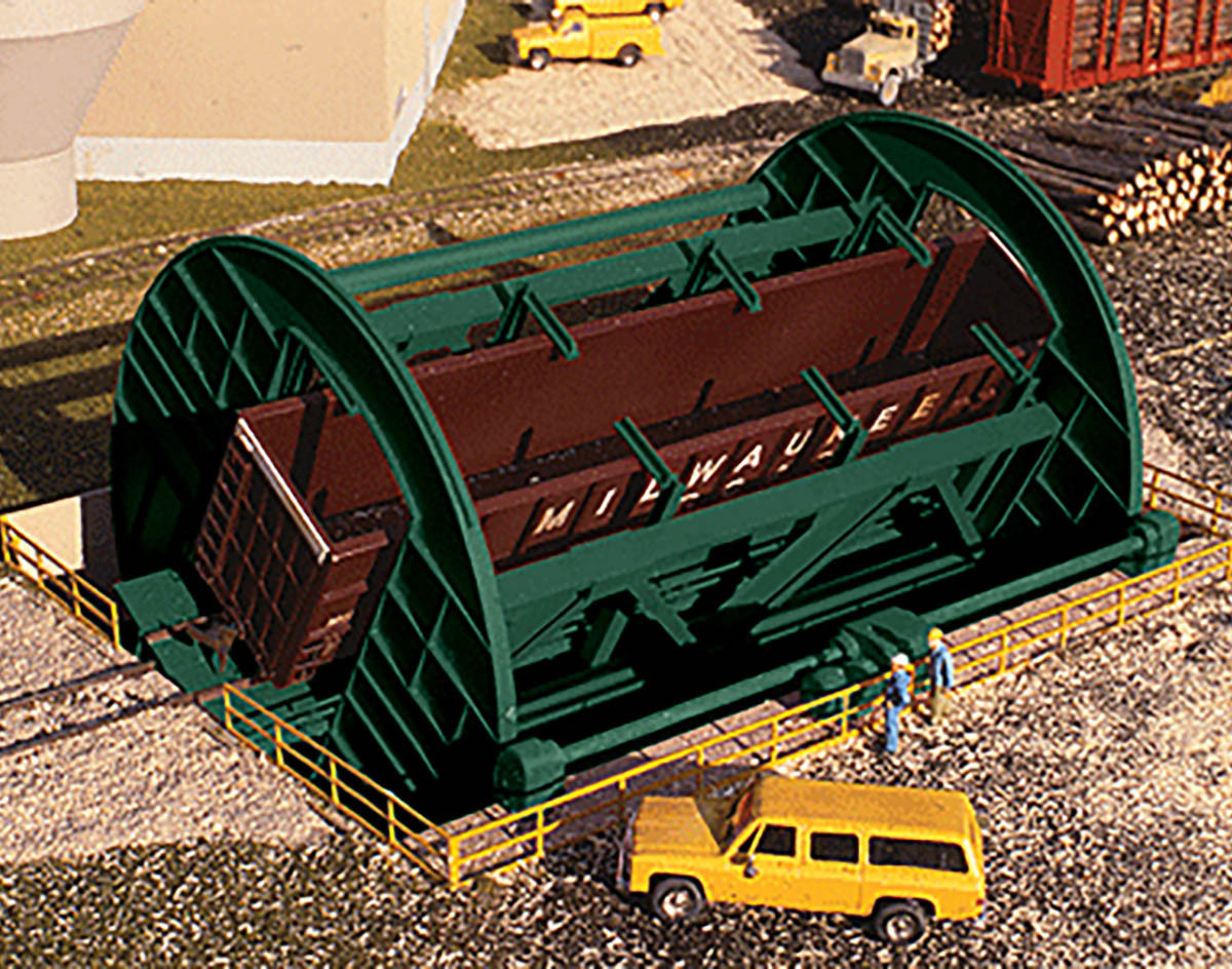 WALC3903 HO Rotary Dumper - Superior Paper -- Kit - 9-1/2 x 7-1/4" 24.1 x 18.4cm; Required Clearance: 2-1/2"  6.4cm