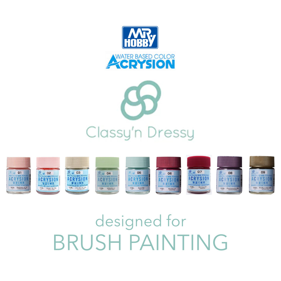 GNZNF09 CLASSY 'N DRESSY ACRYSION FOR BRUSH PAINTING