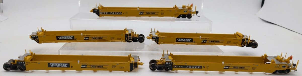 ATH95044 HO TTX/BN Maxi I Well Car-Early #70322 5 Car Set