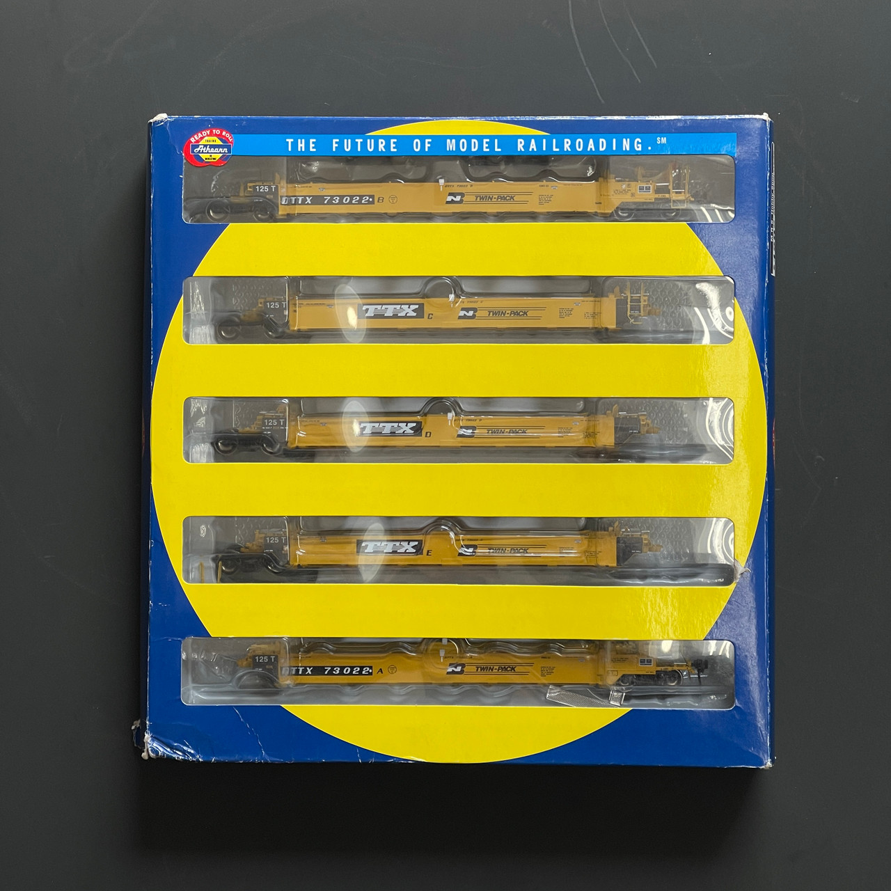 ATH95044 HO TTX/BN Maxi I Well Car-Early #70322 5 Car Set