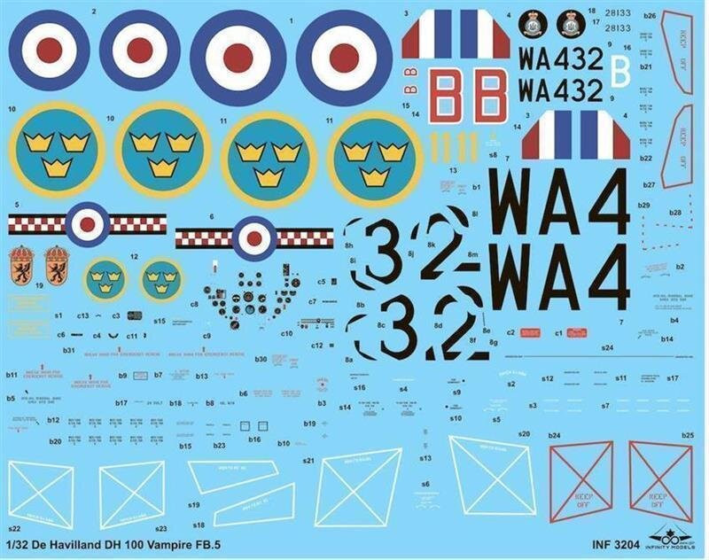 INF3204 Infinity 1/32 De Havilland DH.100 Vampire FB.5