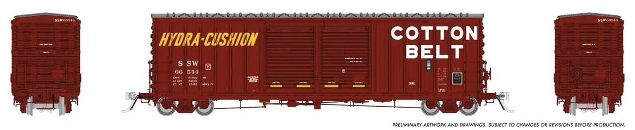RPI170020A HO PC&F B-70-69 Boxcar: SSW/Cotton Belt: Single Car