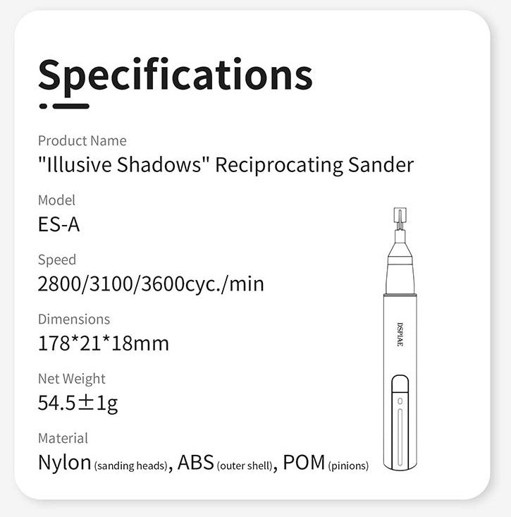 DSP-ES-A "Illusive Shadows" Reciprocating Sander