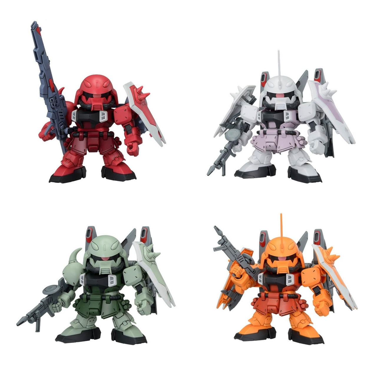 BAN2761645 Bandai BB Senshi ZGMF Zaku Series Set 