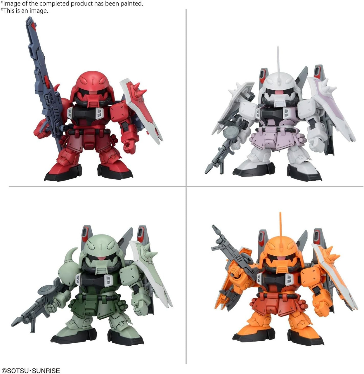 BAN2761645 Bandai BB Senshi ZGMF Zaku Series Set 