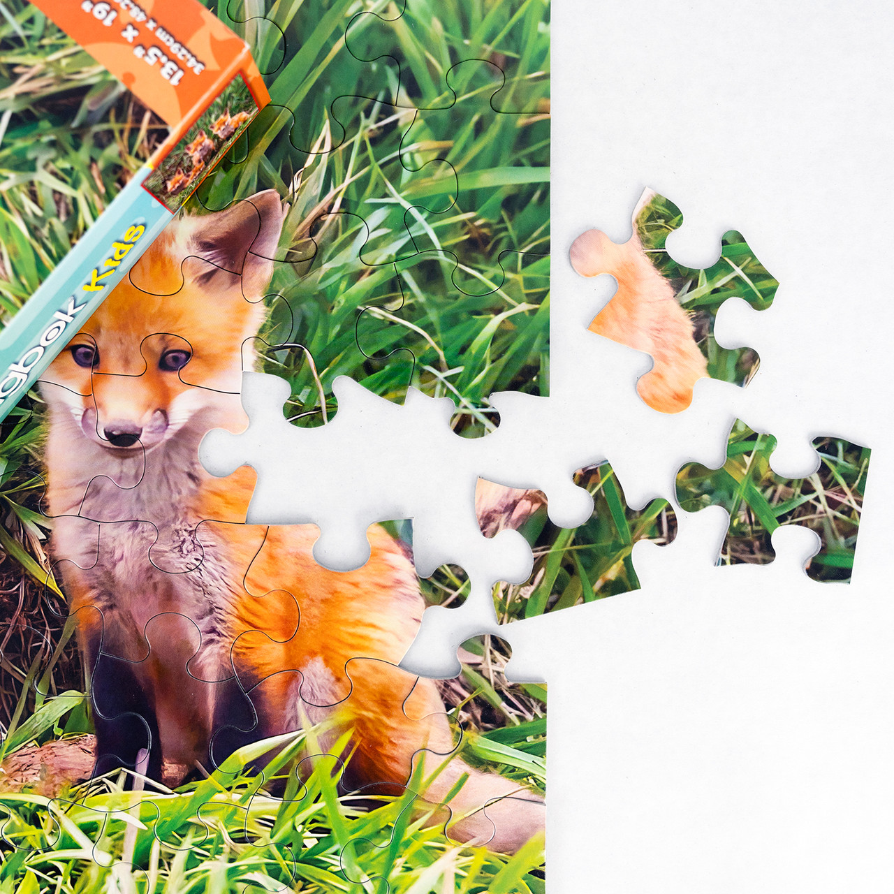 SBP33-30516 FOX PUPS DEN 60 Piece Jigsaw Puzzle 13.5" x 19"