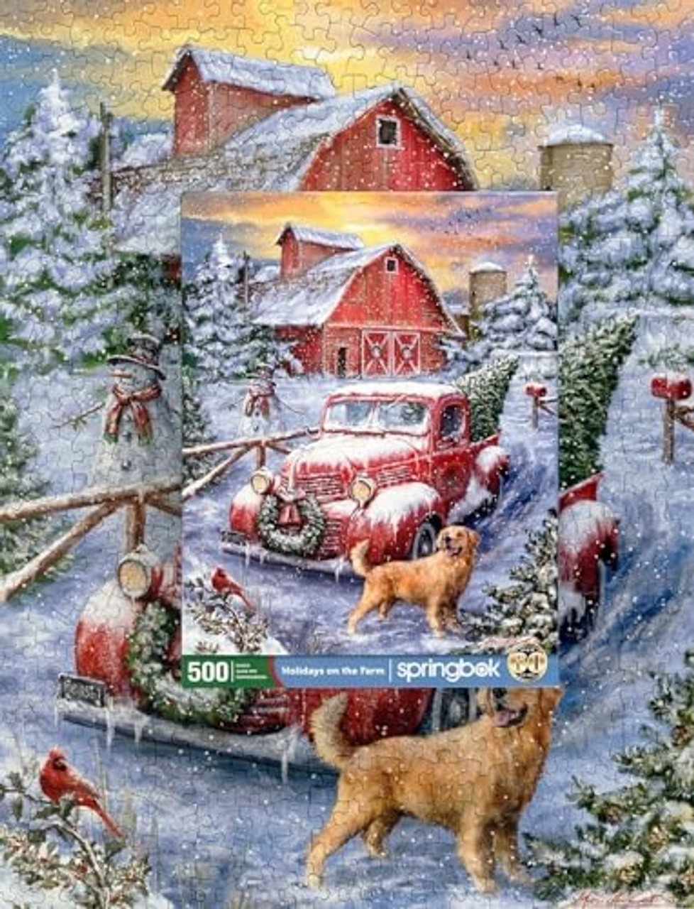 SBP33-01694 HOLIDAYS ON THE FARM  500PC