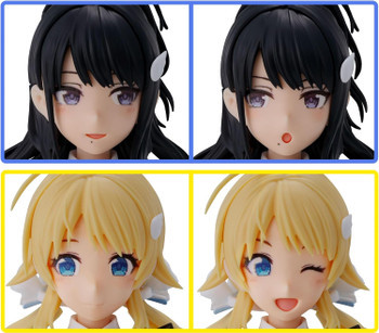 2707663 Bandai 30 Minutes Sisters Option Hair Style & Face Parts Set (Mamimi Tanaka/Sakuya Shirase) "THE iDOLM@STER"