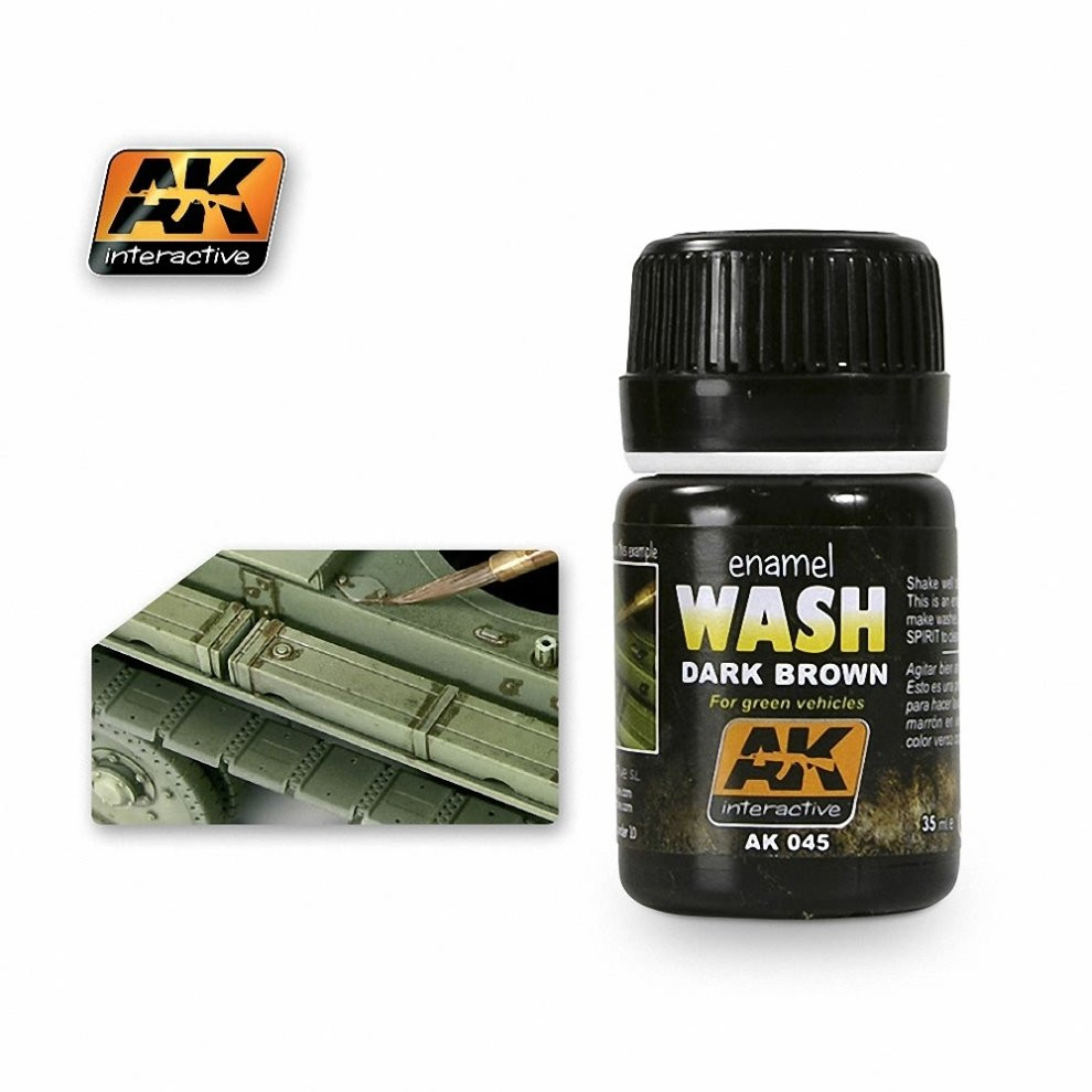 AKI14203 AK Interactive Wargame Washes Brown Wash 35ml