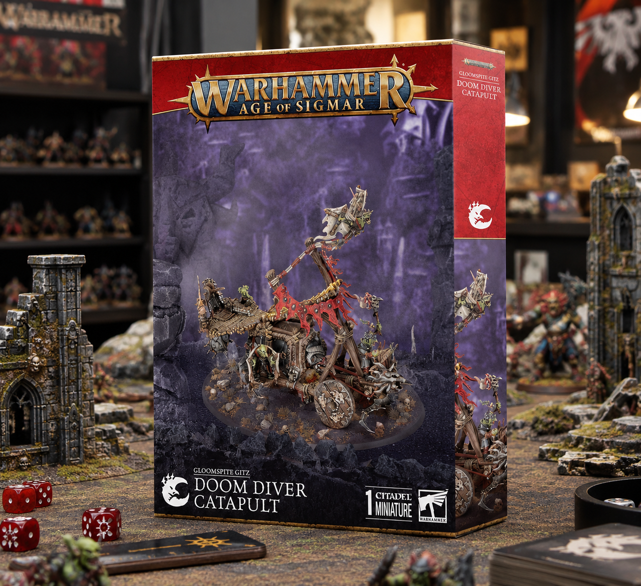 GW89-90 GLOOMSPITE GITZ: DOOM DIVER CATAPULT - Age of Sigmar