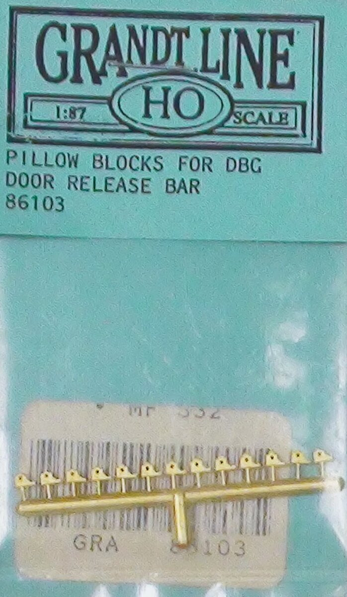 GRN6103 HO Pillow Blocks f/DBG Door Release Bar