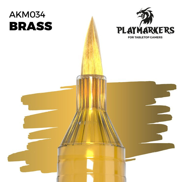 AKIM034 Playmarkers : Brass Acrylic Gamers Paint