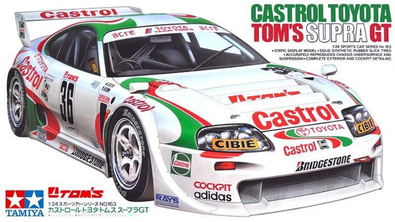 TAM24163 Tamiya 1/24 Castrol Toyota Tom's Supra GT