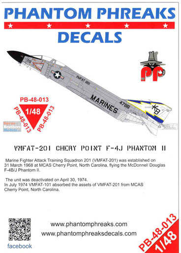 PPD48013 F-4J Phantom II VMFAT-201 Cherry Point