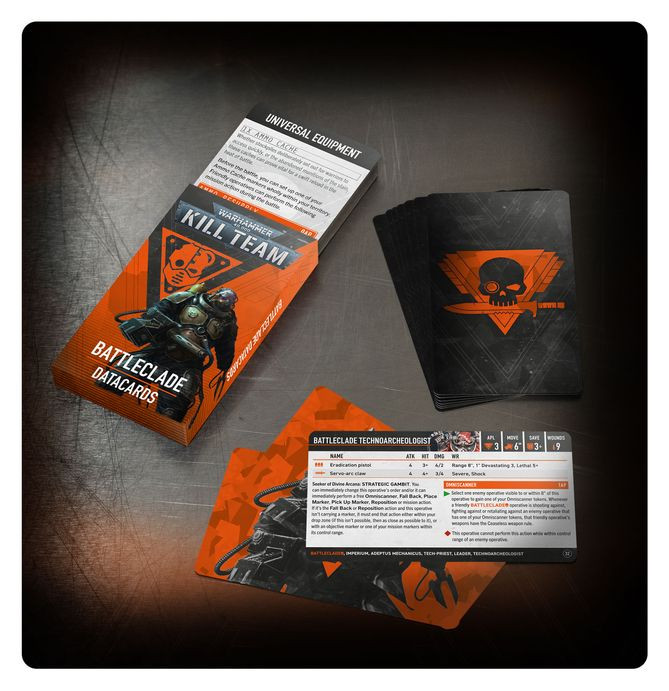 GW102-61 KILL TEAM DATACARDS: BATTLECLADE (ENG)