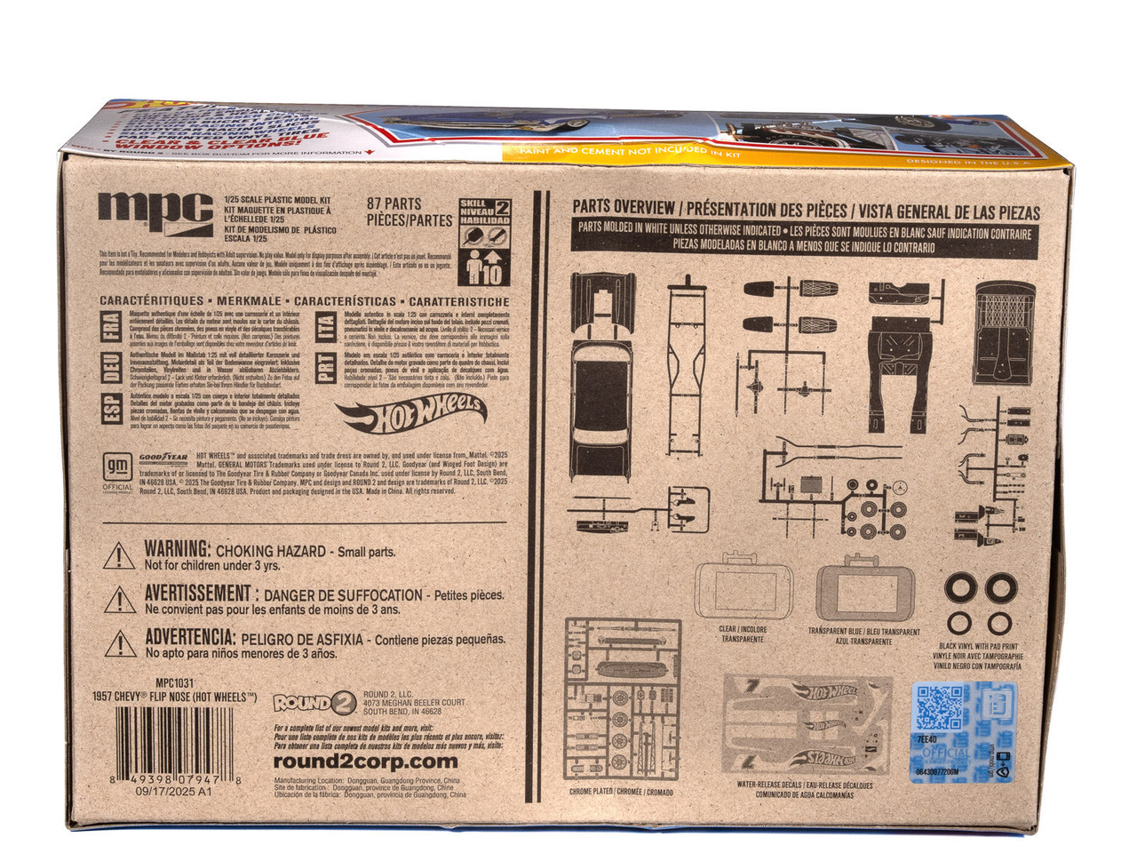 MPC1031 MPC 1957 Chevy Sedan Flip Nose (Hot Wheels) 1:25 Scale Model Kit
