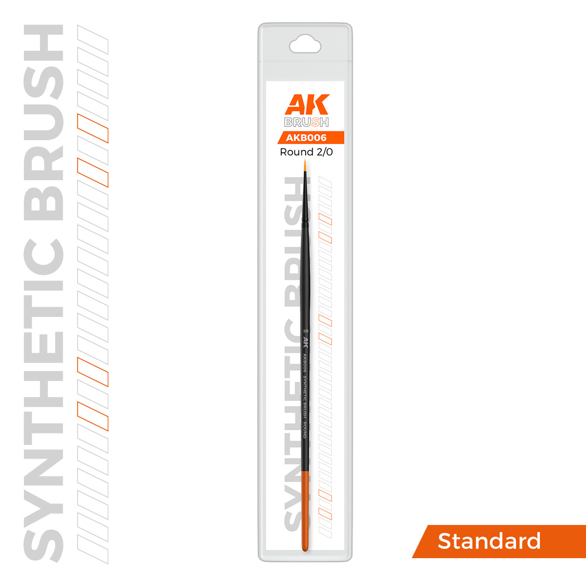 AKIB006 AK Interactive Synthetic Brush - Round 2/0