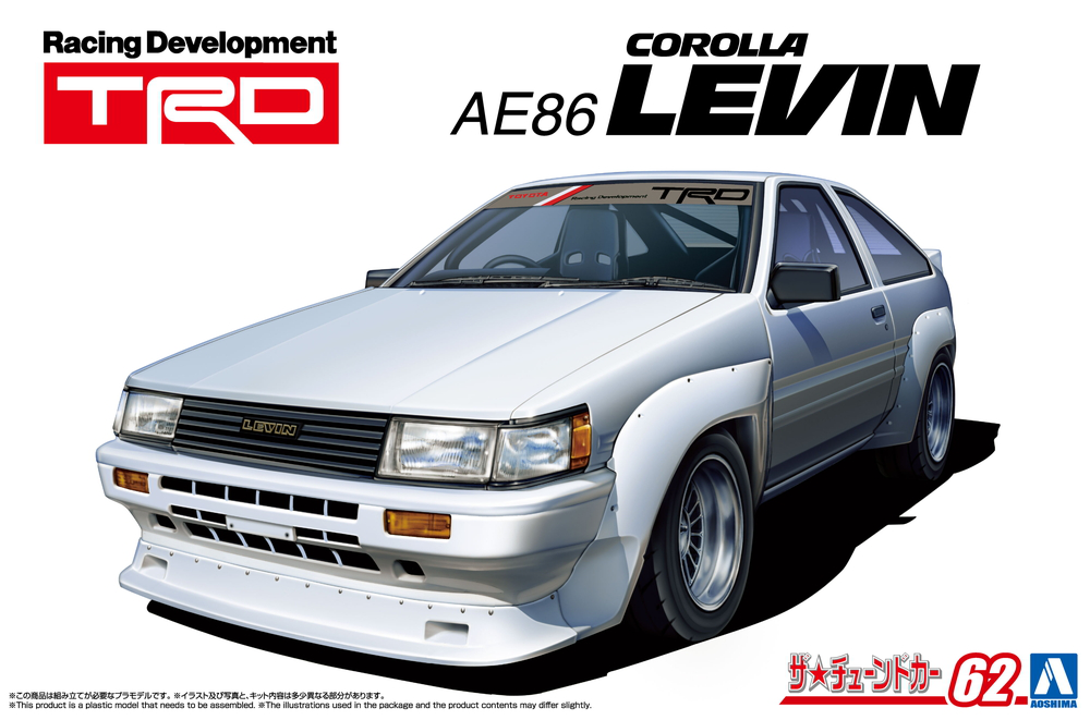 AOS20092 Aoshima 1/24 TRD AE86 COROLLA LEVIN '83 Toyota