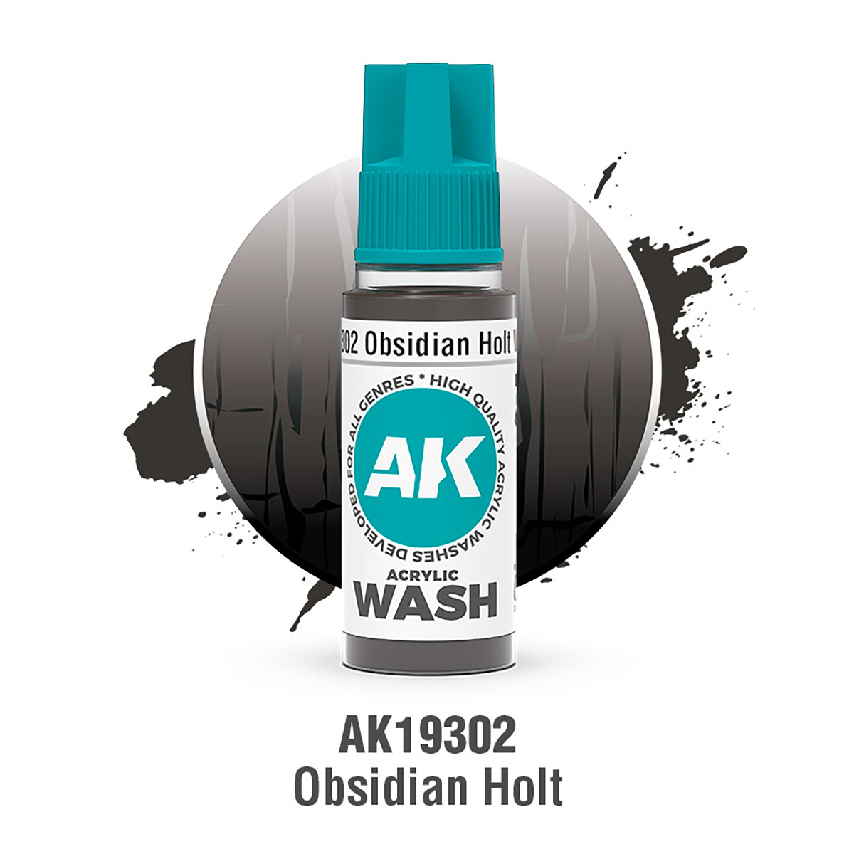 AKI19302 AK Interactive Obsidian Holt Wash 18ml