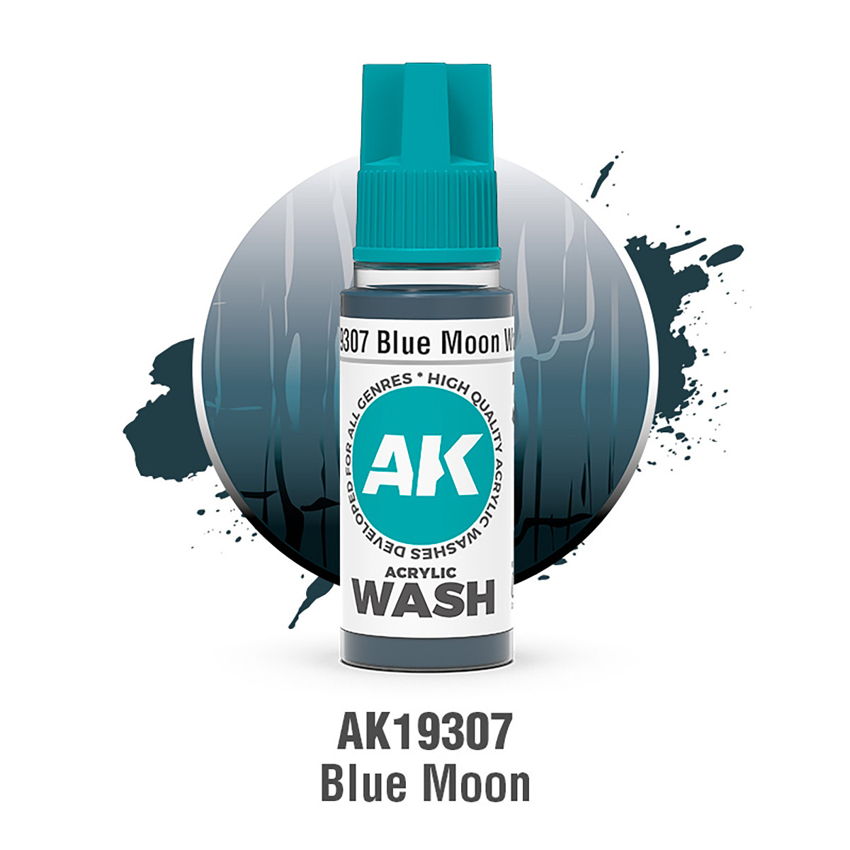 AKI19307 AK Interactive Blue Moon Wash 18ml