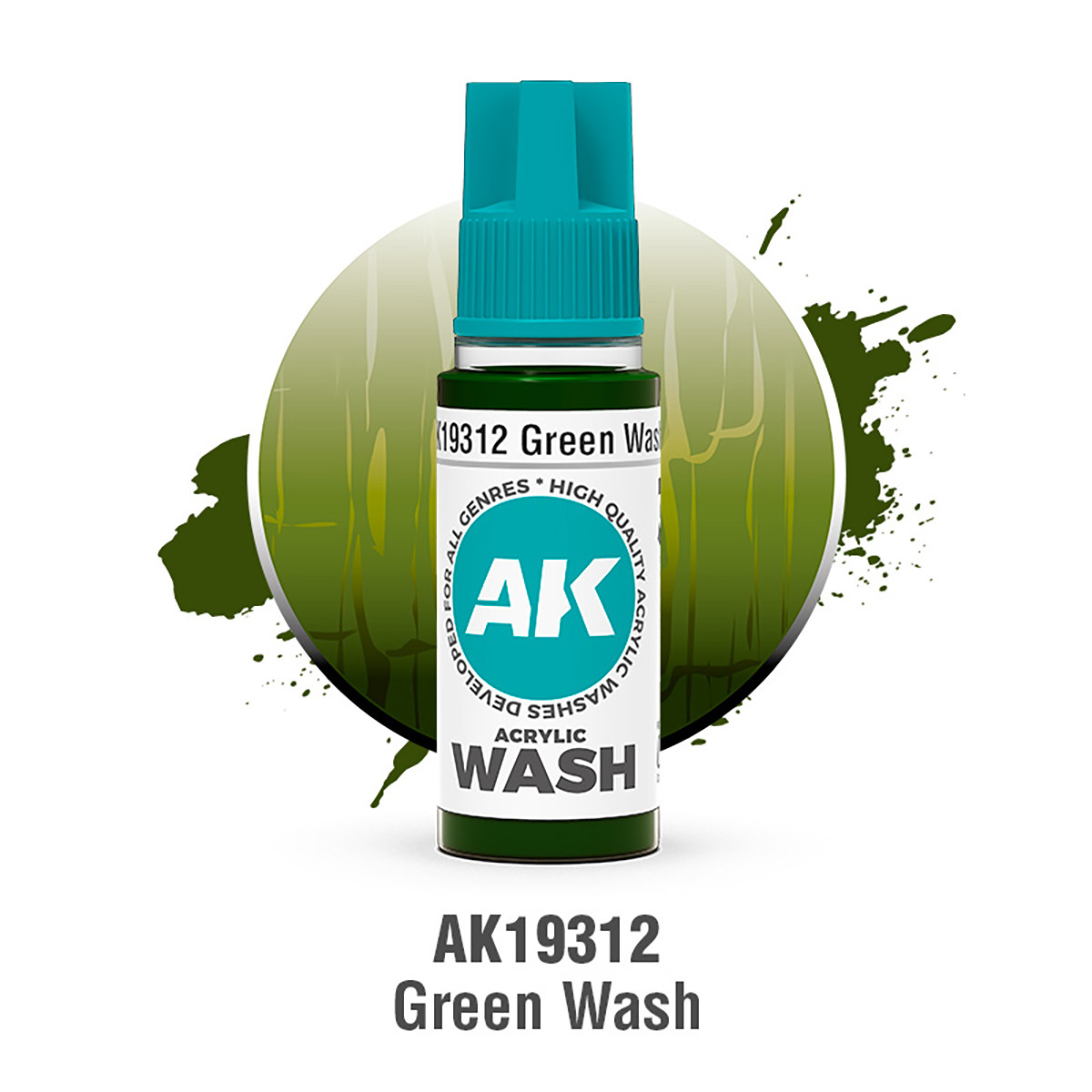 AKI19312 AK Interactive Green Wash 18ml